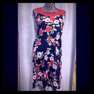 Floral swing dress